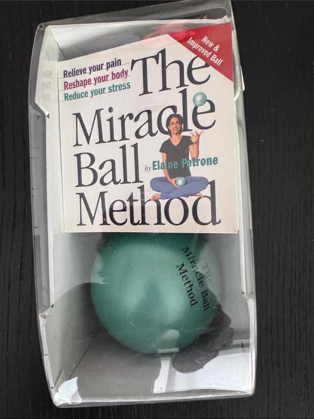 The Miracle Ball Method ball therapy set- 2 balls & book.